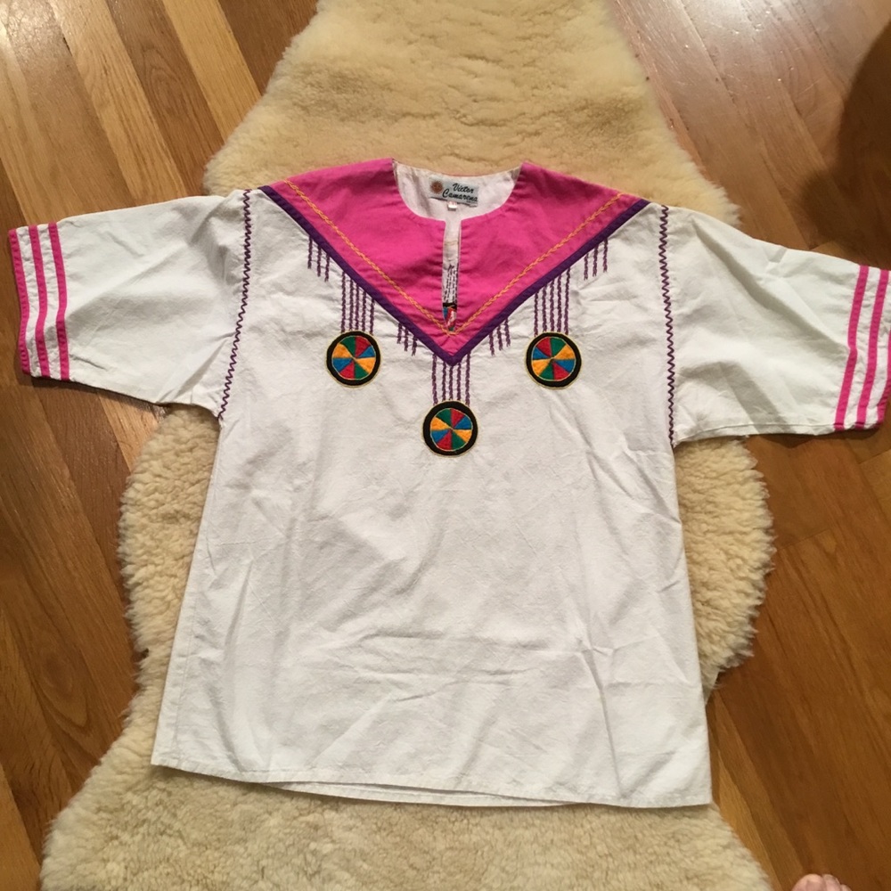 Vintage Victor Camarena embroidered Mexican top